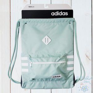 NWT ADIDAS AUTHENTIC CLASSIC 3S SCHOOL GYM GREEN SACKPACK DRAWSTRING BACKPACK